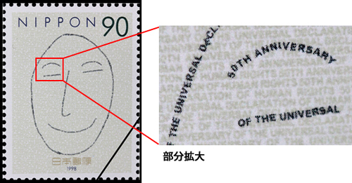 微細な印刷（マイクロ文字）のイメージ画像